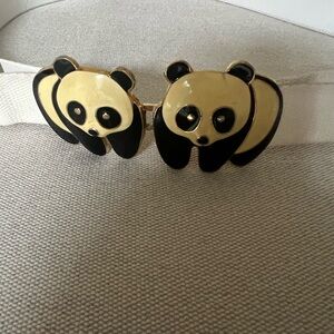 Rare Enamel Vintage  Panda Design Belt